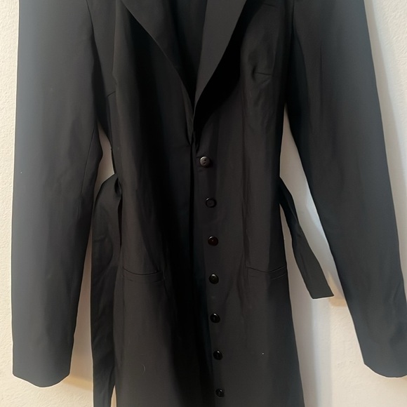 Zara black dress/coat button down size S lightweight - Picture 9 of 13